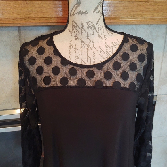 💥 3/$20 Nina Leonardo Medium Black Dress! - Picture 9 of 10